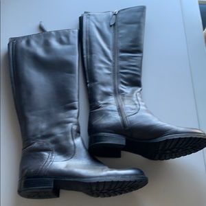 Franco Sarto Dark Grey Trooper Boots size 7